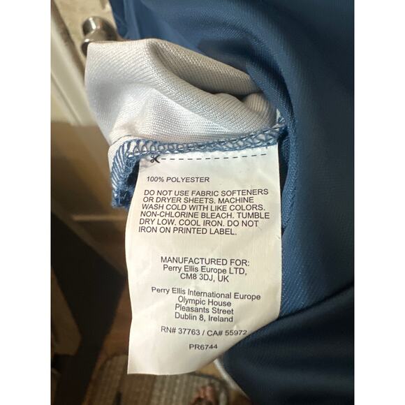 PGA Tour pro series Golf Shirt mens XXL-BTall blue/white,gray &white stripe - Picture 6 of 9